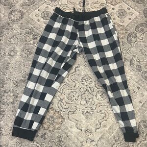 Black and White Checkered PJ pants Kids Large